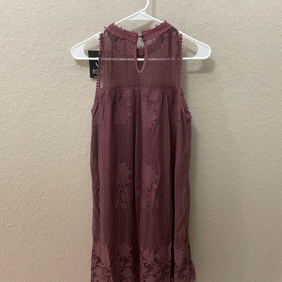 ✨NWT✨ Miss Chievous mauve lace dress - Picture 5 of 5